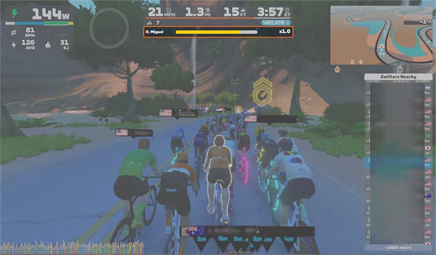 RoboPacers in Zwift. Screenshot: Zwift support.